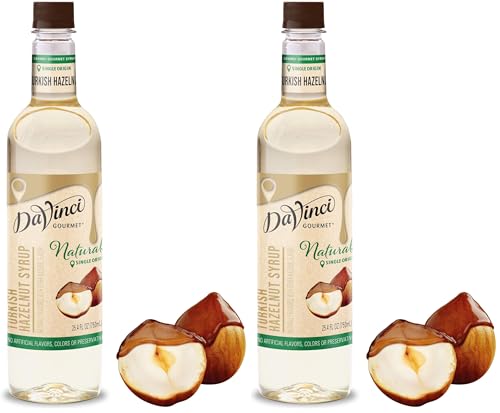 Image of DaVinci Gourmet Naturals Turkish Hazelnut Syrup, 25.4 Fluid Ounces (Pack of 2)