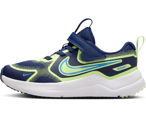 Nike Cosmic Runner Little Kids' Shoes (Blue Void/Barely Volt/University Blue)