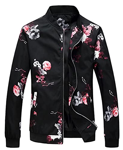 Image of Casual Slim Fit Printed Jacket Coat (Lightweight Style & Cotton Padded Style)
