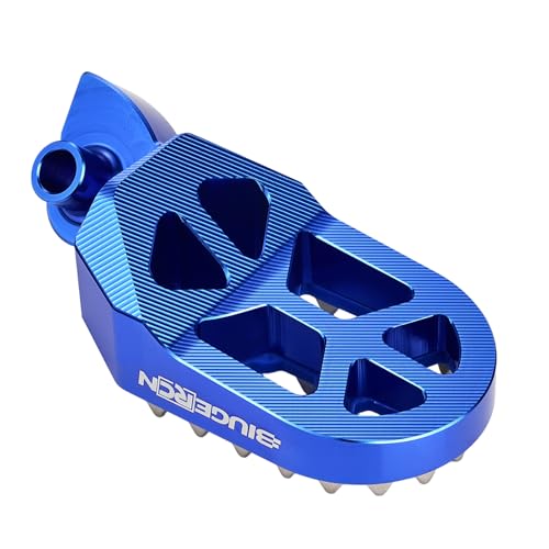 Image of JFG RACING Dirt Bike Foot Pegs,Double Deck CNC Rest Pedal Footpegs for YZ65 18-26 /YZ85 02-26 /YZ125 97-26 /YZ250 98-26 /YZ250F 01-22 /WR250F 01-24 /YZ450F 03-22 /WR450F 03-26 /YZ125X YZ250X-Blue