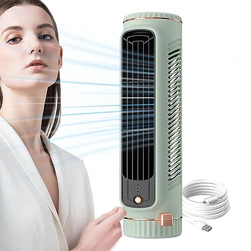 Tragbare Klimaanlage, tragbar, 3 Gänge, 1200 mA, tragbare Klimaanlage mit automatischer Kopfschüttelung, für Frauen, Männer