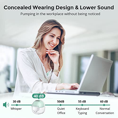 Bioby Double Wearable Breast Pump, Hands Free Breast Pump With Lcd Display,3 Modes & 12 Levels Portable Breast Pump Low Noise For Travel Office Outdoors,21/24/27Mm,2Pcs #TOP2