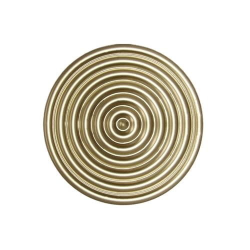 ASRQAWEA Luxury Golden Disc Wall Hanging Metal Irregular Round Plate