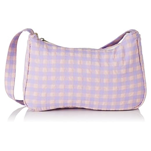 PIECES Pcforte D2d-Bolso Bandolera, Mujer, Bailarina/Checks: Sunlit Allium Check, Einheitsgröße