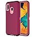 Hapitek A20 Case for Galaxy A20 Case A30 Heavy Duty Shockp Protective Tough 3 in 1 Rugged Case for Samsung Galaxy A20/30 (Purple Pink)