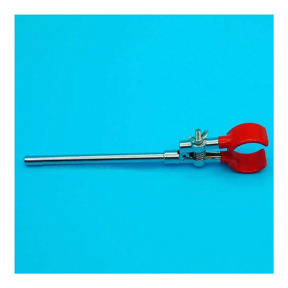 Attrezzature e forniture di laboratorio Morsetto for condensatore, clip for becher, supporto a due punte, lunghezza totale 250 mm