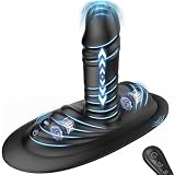 Tagnaff Consolador Anal Realista y Masajeador de Próstata Grinder con Recubrimiento Integral de Silicona, Plug Anal con 9 Vibraciones y 3 Impulsos Juguete Sexual para Hombres y Mujeres