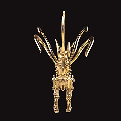 Amazon.co.jp: 3D メタル パズル キツネ モデル、DIY アセンブリ