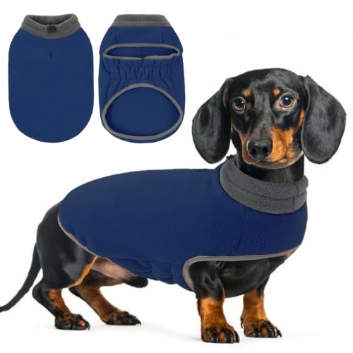 Queenmore XS Dog Sweater,Soft Fleece Pullover Dog Vest with Elastic Stretch