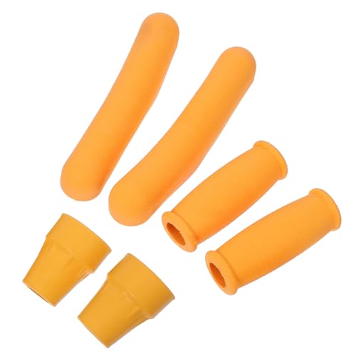 Beaupretty 6pcs Enhanced Comfort Crutch Pads Soft Foam Padding for Underarm Forearm Crutches Slip Grip and Caps