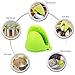 Acronde 2 Pairs Mini Oven Gloves Silicone Heat Resistant Cooking Pinch Mitts Potholder for Kitchen Cooking & Baking (Green and Rose Red)