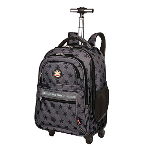 Mochila Com Carrinho Paul Frank Stars 4 Rodas 360º Rolling Sestini