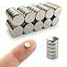 Nexlevl Super Strong Small Refrigerator Magnets 6x2mm, Perfect for Mini Fridge Magnets, 25 Very Tiny Round Craft Magnets, Crafts, DIY Projects, Magnetic Whiteboards, Strongest Available