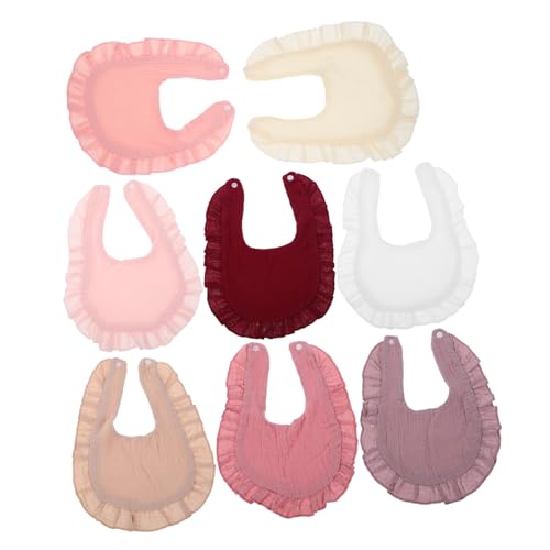 Bavoirs bébé en coton BESPORTBLE | Lot de 8 modèles unisexes doux