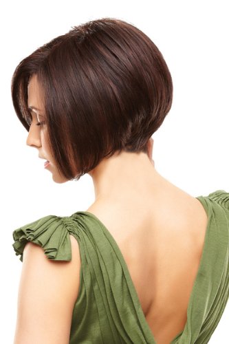 Miniatura 4 de Ignite Peluca resistente al calor para mujer, corte corto en ángulo, elegante, encaje frontal, línea capilar natural, pelucas Jon Renau 830