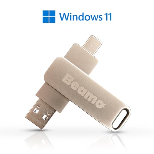 Beamo Windows 11 Bootable USB Flash Drive, 16GB, Installation and Repair Drive for Windows 11, UEFI and Legacy Boot Compatible, No TPM or Secure Boot Requirement, USB-A and USB-C Compatibility by Beamo - Image 2