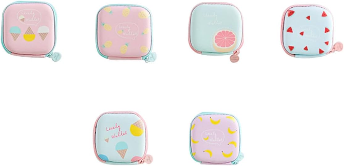 Mini Earphone Case PU Hard Box for Travel and Small Accessories