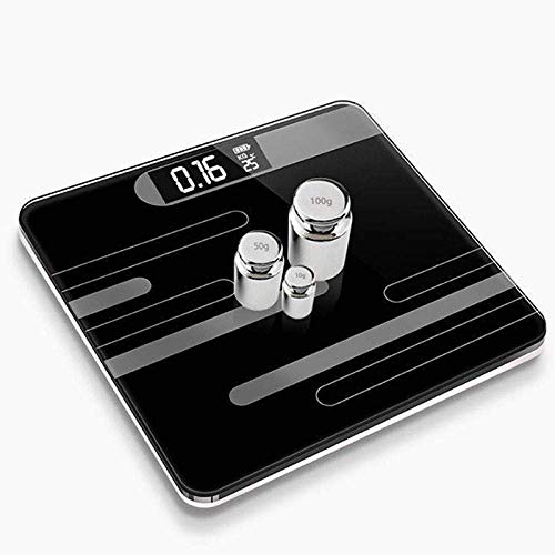 Báscula Digital Electrónica para Baño 180Kg Negra miniatura 1