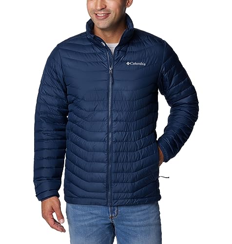 Columbia Westridge - Chaqueta de plumón para hombre, azul marino, talla L alta