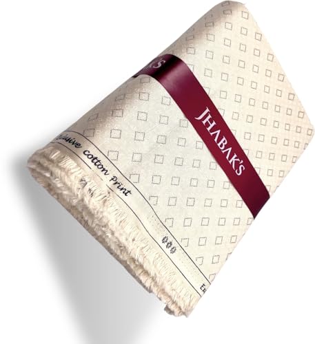 Image of JHABAK'S Unstitched 100% Pure Cotton Shirt Fabric for Men - Shirt Fabric & Kurta Material