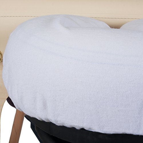 EARTHLITE DURA-LUXE Flannel Massage Table Sheet Set – Durable, Soft, Luxurious Comfort, Double-Napped Top Sheet, Fitted Sheet & Crescent Cover white by EarthLite - Image 5