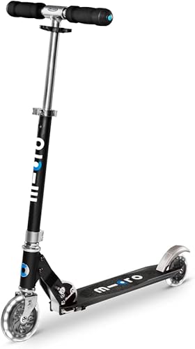 Micro Patinete Sprite plegable LED para niños y adolescentes para mayores de 6 años | Niños de hasta 220 libras | 2 ruedas | Listo para viajar |