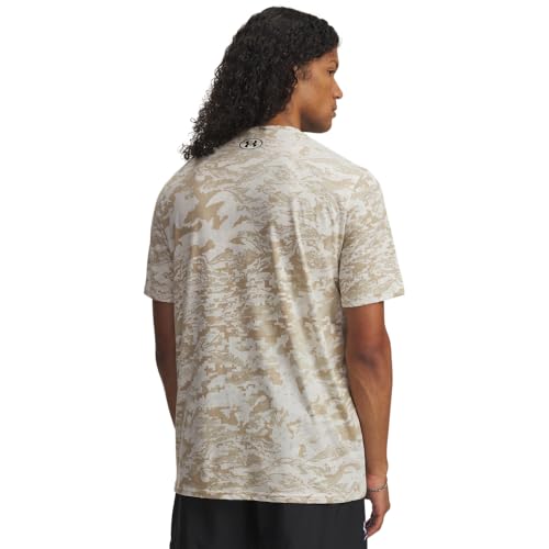 Image of Under Armour Men's ABC Camo Short-Sleeve T-Shirt | Super soft cotton /polyester mix. With camo pattern, crew neck and logo on the left chest.