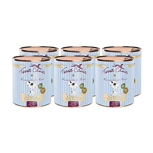 Terra Canis Nassfutter mit Rind, Apfel, Hagebutte und Karotte für Welpen