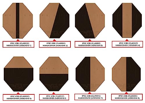 Image of Official USPSA /IPSC Cardboard Targets, Competition Torso, Silhouette Shooting, Cardboard Target. Made in USA