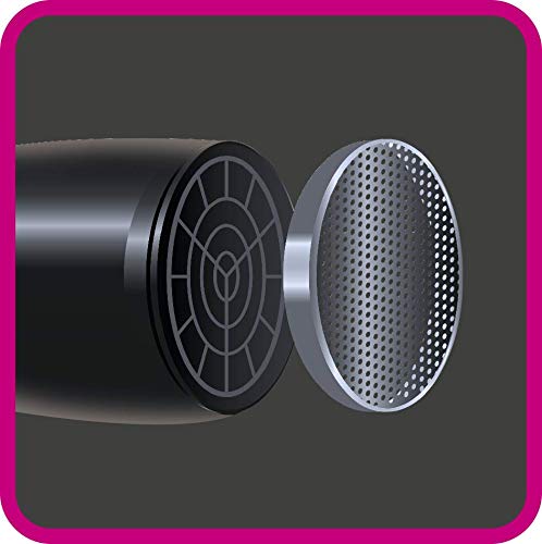 Rowenta Secador Motion Dry CV5712 - Secador de pelo de 2200 W, iónico, incluye boquilla concentrador, 6 ajustes de velocidad/temperatura, golpe aire frío , rejilla extraíble, secado rápido