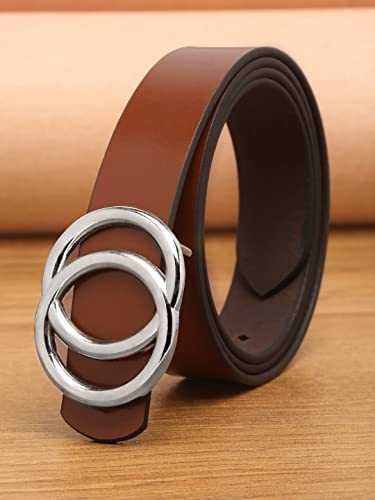 Image of TEAKWOOD LEATHERS Leather Belt for Women Belts Regular Fit Casual Formal Dress Jeans & Fashion Ladies Belts for Women Belts Regular Fit Belt Any Season | Fashion Belt for Women | T BT W 01