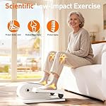 Under Desk Elliptical Exercise Machine, Electric Ellipse Leg Exerciser as Seen on TV, 15 Speeds Foot Exerciser While Sitting for Seniors, Portable Seated Pedal Exerciser for Home Office - Image 2