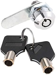 Thread Tubular Cam Lock 16mm Zinc Alloy Security Drawer Cam Cylinder Lock with 2 Keys for Door Mailbox Cabinet Cupboard Letterbox