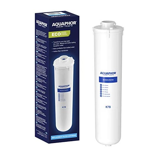 AQUAPHOR Mikrofiltrations-Filter K7B zum Schutz vor Bakterien im Trinkwasser- Ersatz-Filterkartusche für Aquaphor Crystal ECO Systeme, Weiß, 3 l, 1 Stück (1er Pack)