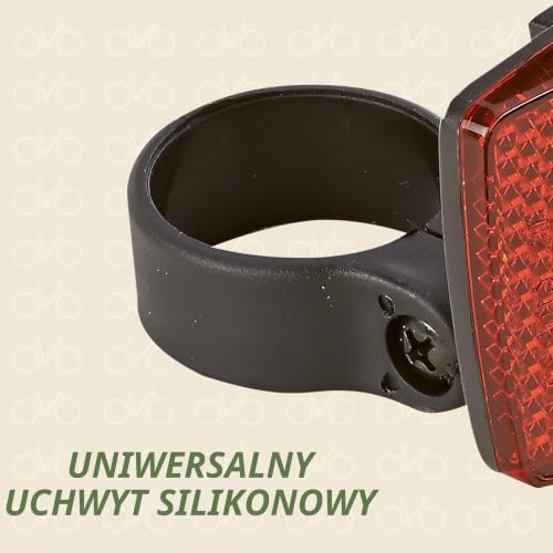 Prophete Tylny reflektor z uchwytem na sztycę podsiodłową, czarny, L