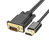 BLKing HDMI auf VGA Kabel, HDMI Digital auf VGA Analog Video Konverter Kabel für Desktop, Laptop, PC, Monitor, Projektor, HDTV, Chromebook, Raspberry Pi, Roku, Xbox, PS4 und mehr (1 m)