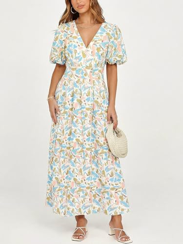 Image of Maxigerui Women's Summer Floral Maxi Dress Spring Wedding Guest Dress 2026