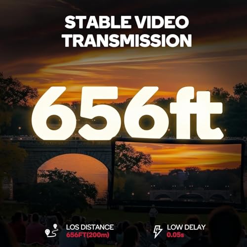 Image of ETZIN Wireless 200M HDMI Transmitter and Receiver, Plug and Play, 656FT Long Range 2.4G /5G 1080P HD Output Wireless HDMI Extender Kit for Streaming Video /Audio from Laptop, PC to HDTV. EPL-WL084