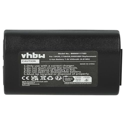 vhbw Akku kompatibel mit Dymo LabelManager 260, 260P, 280, PnP Drucker Kopierer Scanner Etiketten-Drucker (650mAh, 7,4V, Li-Ion)
