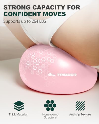 Image of Trideer Yoga Ball for Exercise, Pilates, Core & Balance Training, Stability Ball for Pregnancy & Birthing Prep, Physical Therapy, Daily Stretching, Office Chair for Active Sitting, Quick Pump Included
