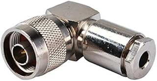 Rf Wire Coaxial Cable Terminal Copper Alloy Connector N Plug Right Angle Clamp for Rg58 Lmr195 Ships from USA