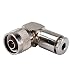 Rf Wire Coaxial Cable Terminal Copper Alloy Connector N Plug Right Angle Clamp for Rg58 Lmr195 Ships from USA