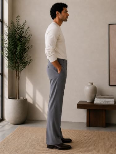 Image of Men Formal Pant Bellbottom | Premium Japanese Fabric, Bell Bottom Bootcut Fit, Smart Casual & Formal Wear
