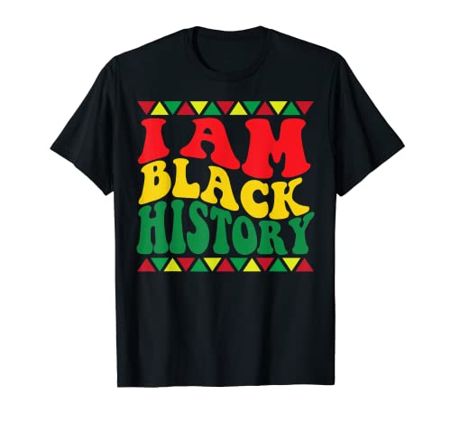 I Am Black History Month Proud African American Camiseta