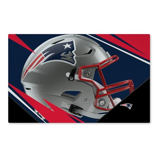 Northwest The Company NFL Washable Rug, 20" x 32", Shredder, Team Colors (20" X 32", New England Patriots)