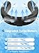 ChillGo Portable Neck Fan - 8400 RPM Enlarged Turbo Airflow - 5200mAh Personal Rechargeable Cooling Wearable Fan - Max 16H, 4 Speeds, Foldable, LED Display - Great Gifts for Men Women - 2nd Gen Black