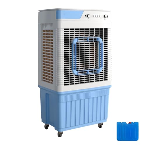 YZWZZXC Portable Air Conditioners, Cooler for Room, Wind from All Directions, 40L/9bal Water Tank, 3 Speeds, for Shop, Factory, Garage