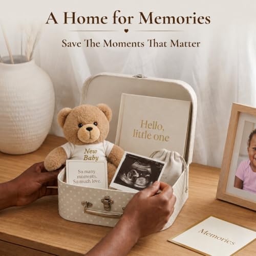 Baby Box Shop All in One Baby Gift Set, Premium Baby Shower & Gender Reveal Gift Hamper with Newborn Essentials, Baby Bath Wash, Teddy Bear & Keepsake Box - Ready to Gift for Newborn Unisex - Image 5
