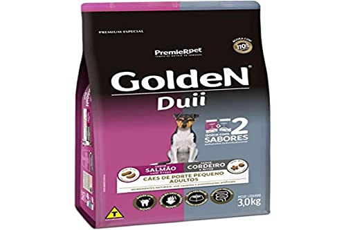 Ração Golden Duii Cães Adultos Porte Pequeno Salmão e Cordeiro – 3 kg