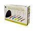 6 PC Multi Color Soft Grip Stainless Steel Knife Set with Block